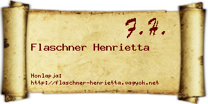 Flaschner Henrietta névjegykártya